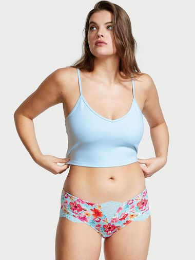 Slip Sgambato In Microfibra Con Inserti In Pizzo, Description, large