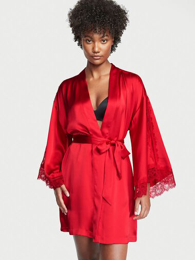 Kimono Con Inserti In Pizzo, Description, large