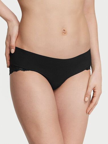 Slip Coprente Invisibile Con Finiture In Pizzo, Black, large