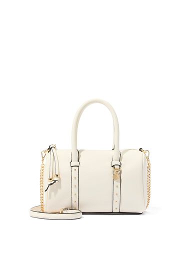 Legend Mini Duffle Bag, Swan Studs, large