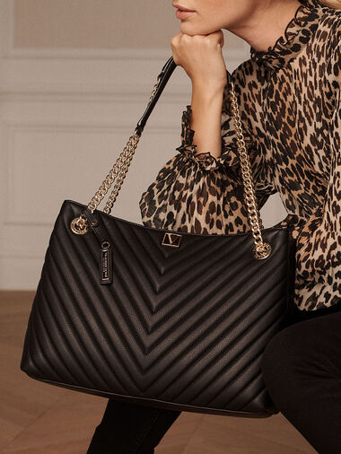Borsa A Spalla Victoria, Black Lily, large
