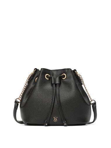 Mini Borsa A Secchiello, Black, large