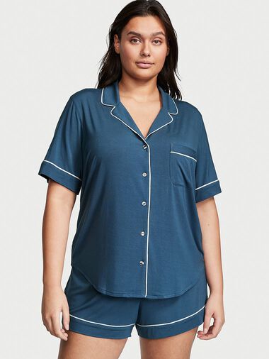 Pigiama Corto In Modal, Midnight Sea, large