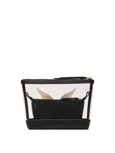 Fashion Show Cosmetic Case, Black, large