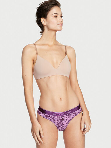 Tanga In Cotone Con Logo, Description, large