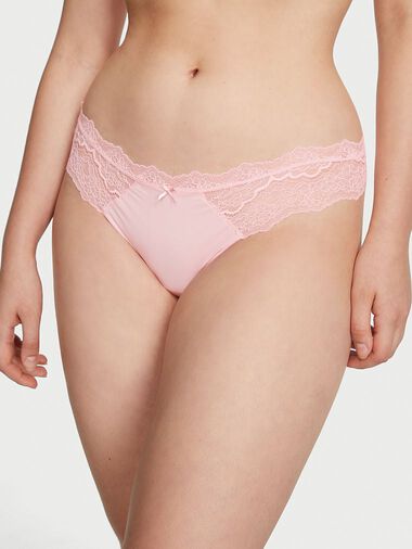 Tanga Con Finiture In Pizzo, Pretty Blossom, large