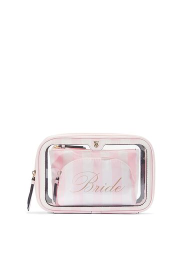 3-piece Makeup Bag, Stripe, large