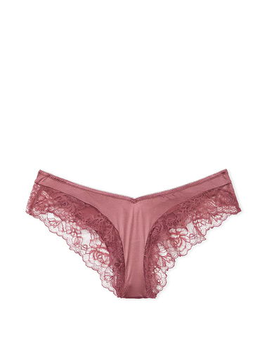 Slip Sgambato Con Finiture In Pizzo Ornato Da Rose, Vintage Rose, large