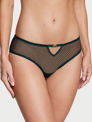 Slip Sgambato A Rete Aperto Sul Retro, Black Ivy, large