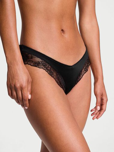 Slip Sgambato Con Finiture In Pizzo Ornato Da Rose, BLACK, large