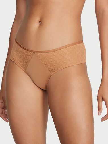 Slip Sgambato In Pizzo Icon By Victoria’s Secret, Toffee, large