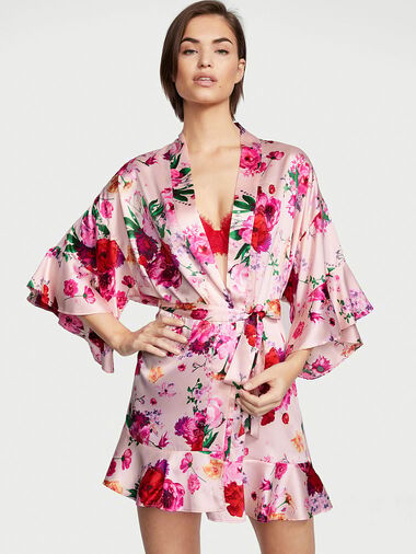 Kimono In Raso Con Balze, Description, large