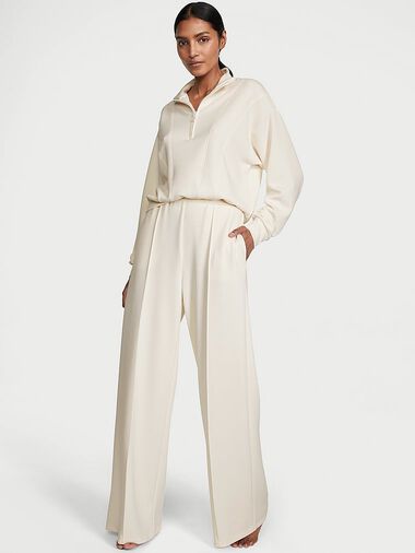 Sandwash Wide-leg Pants, Natural, large