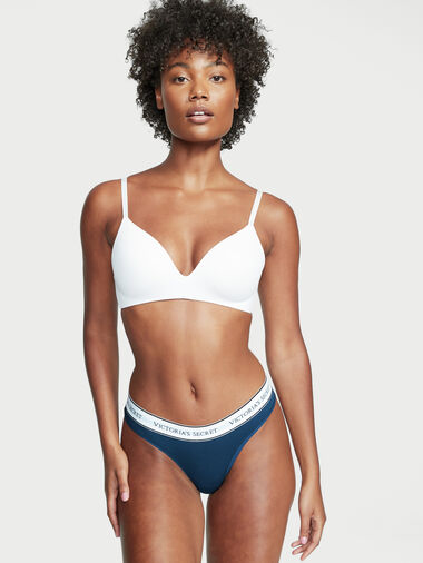Tanga In Cotone Con Logo, Description, large