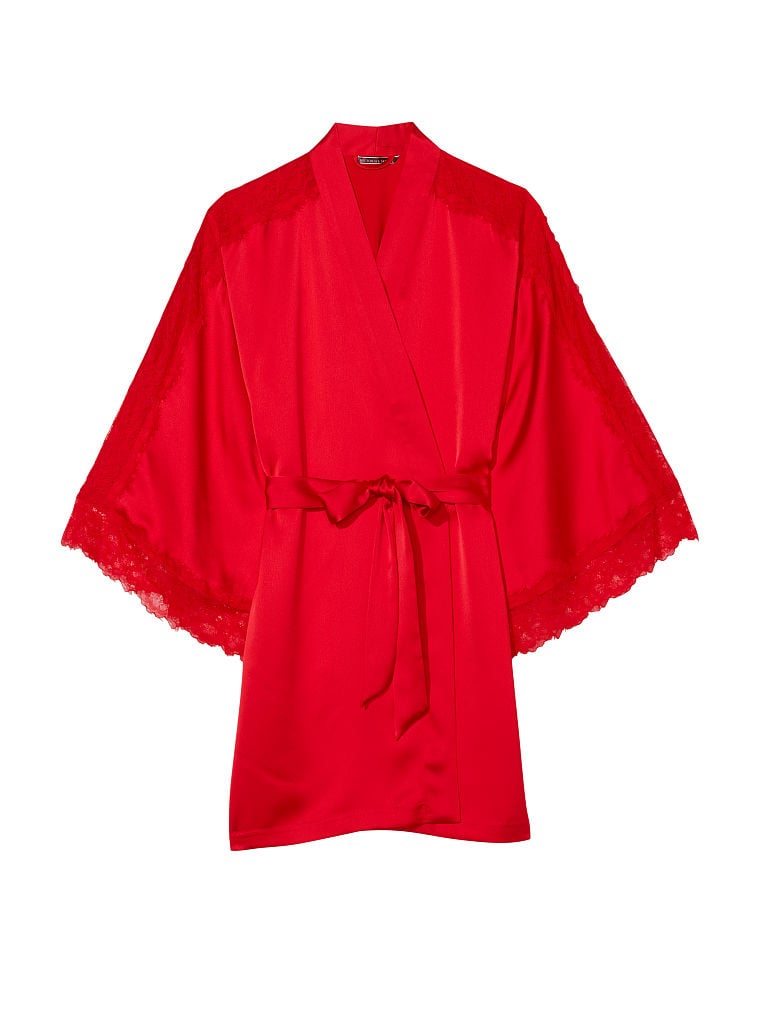 Kimono Con Inserti In Pizzo, Lipstick, large