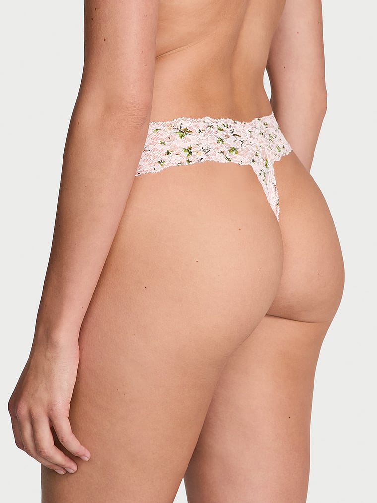 Tanga In Pizzo, Purest Pink Floral, large