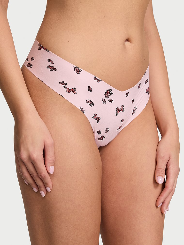 Tanga Senza Cuciture, Delicate Violet Butterflies, large