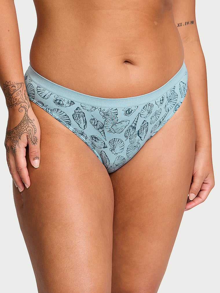 Slip Senza Cuciture, Cool Down Blue Seashells, large