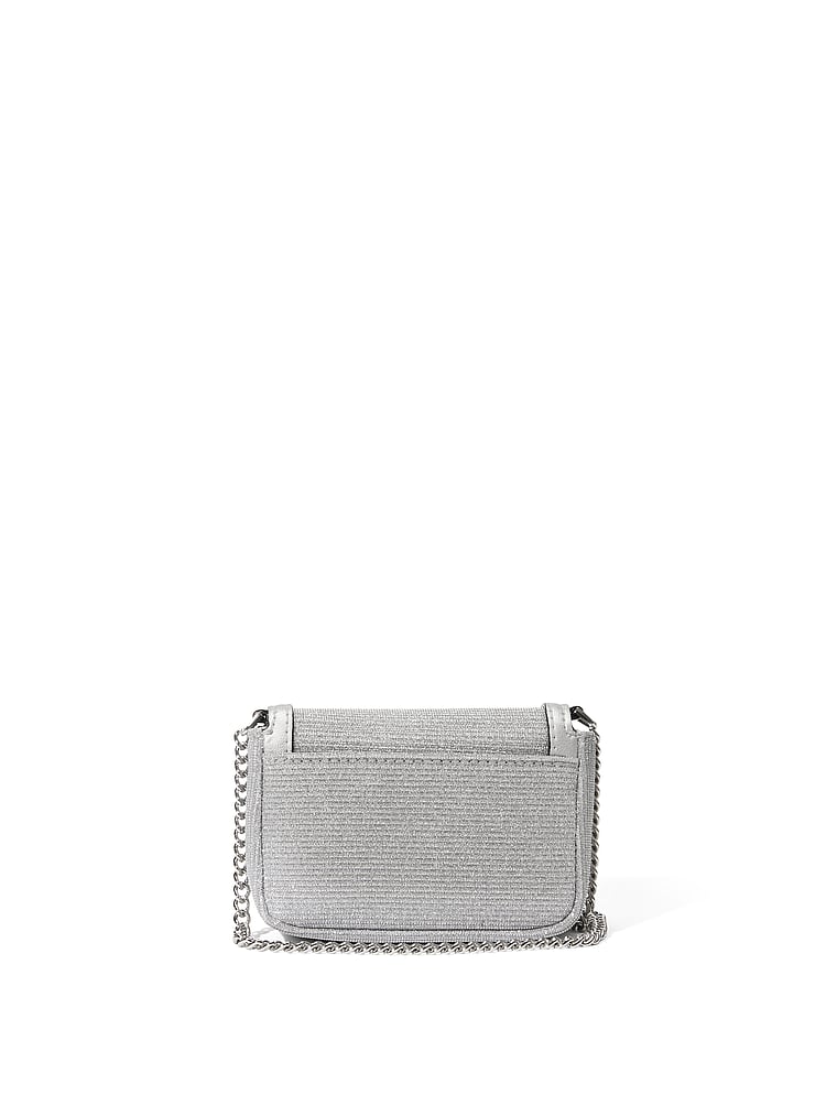 Borsa A Tracolla Micro, Silver, large