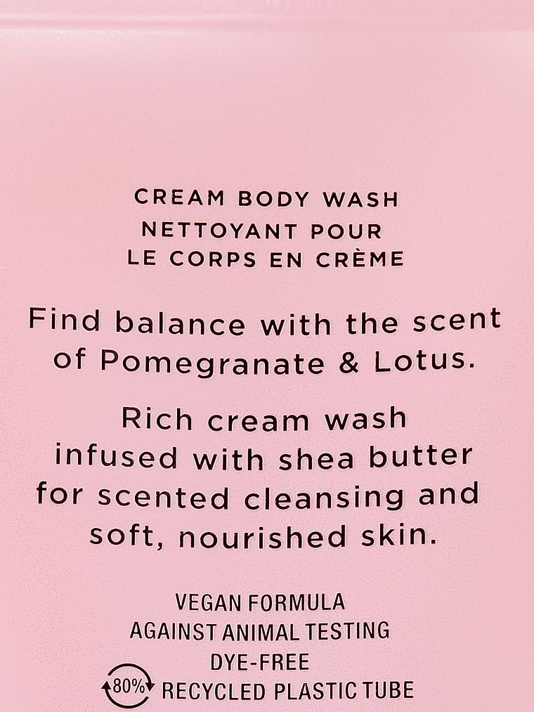 Pomegranate & Lotus Natural Beauty Bagnoschiuma Idratante In Crema, Pomegranate & Lotus, large