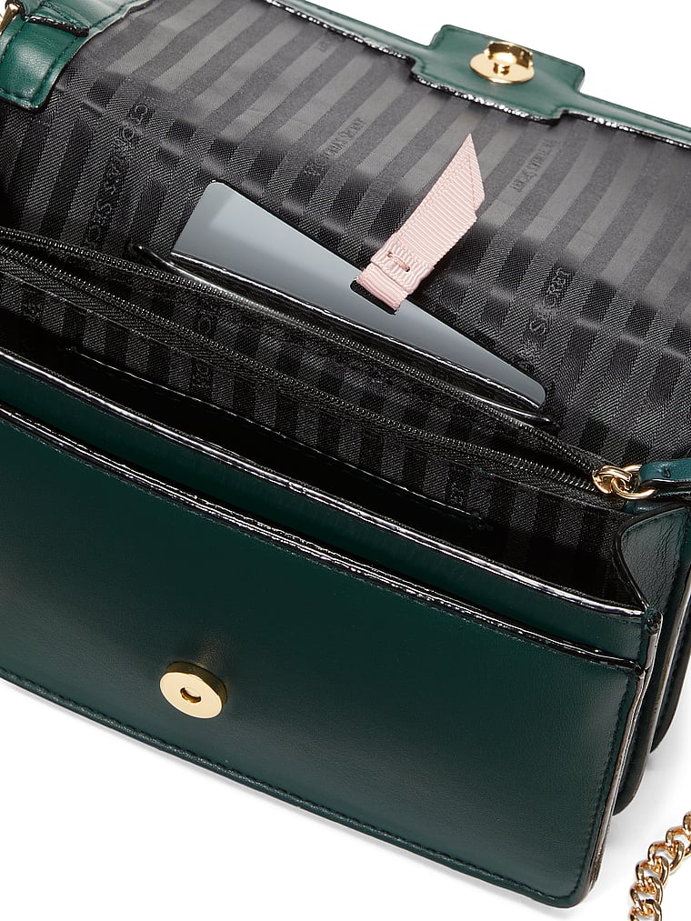 Borsa A Tracolla Mini, Black Ivy Pleated, large