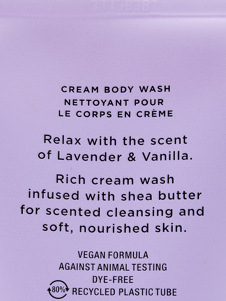 Natural Beauty Cream Body Wash, Lavender & Vanilla, large