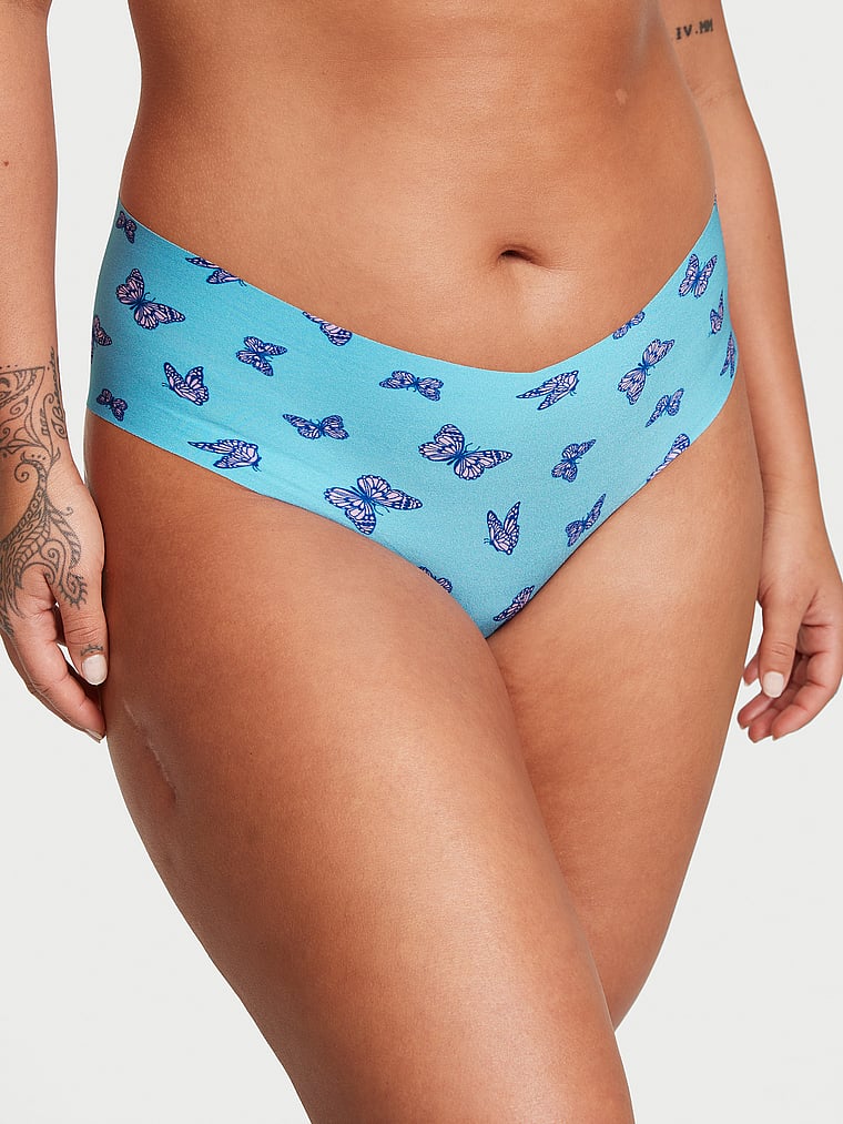 Slip Coprente Senza Cuciture, Bikini Blue Butterflies, large