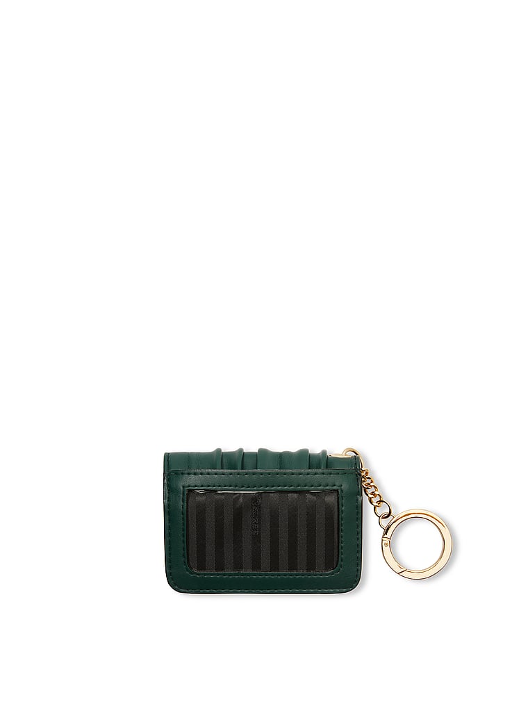 Porta Carte-portachiavi Con Patta, Black Ivy Pleated, large