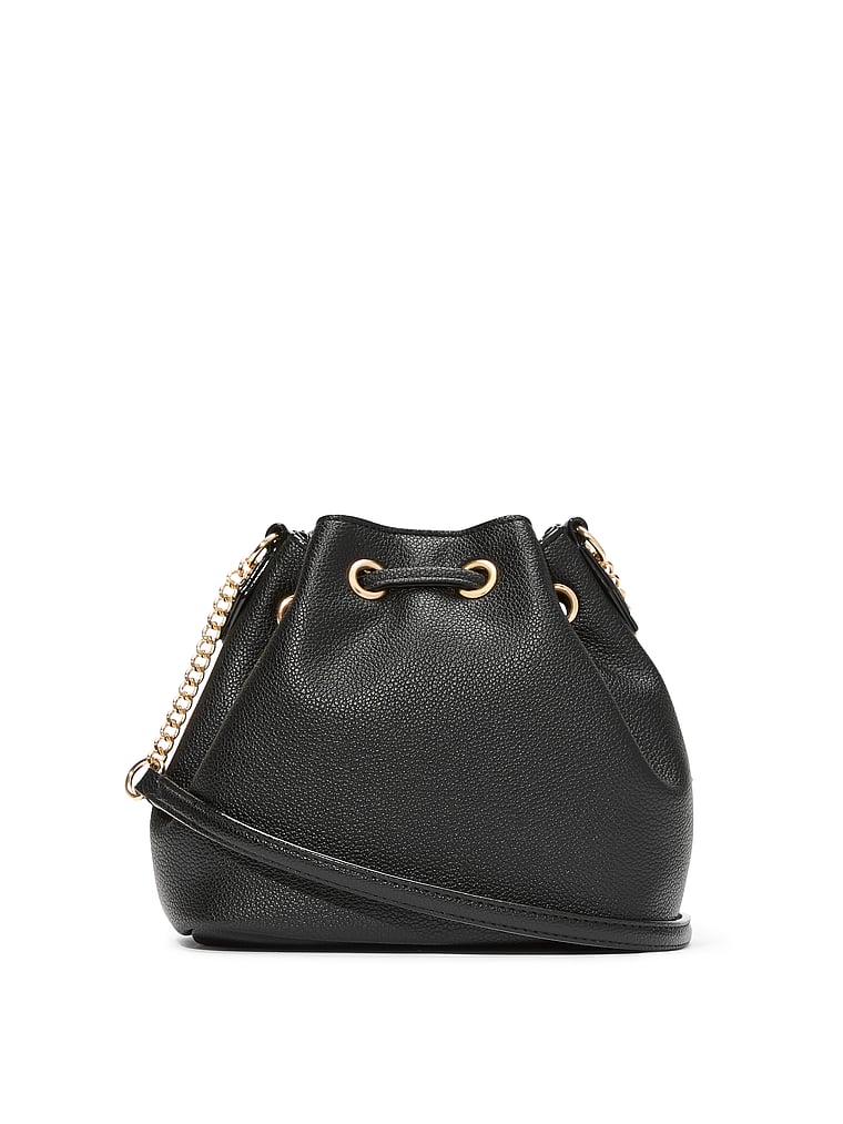 Mini Borsa A Secchiello, Black, large