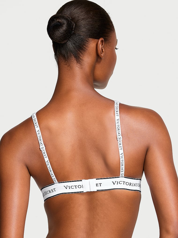 Bralette In Cotone Con Scollatura Profonda E Senza Ferretto, Heather Grey, large