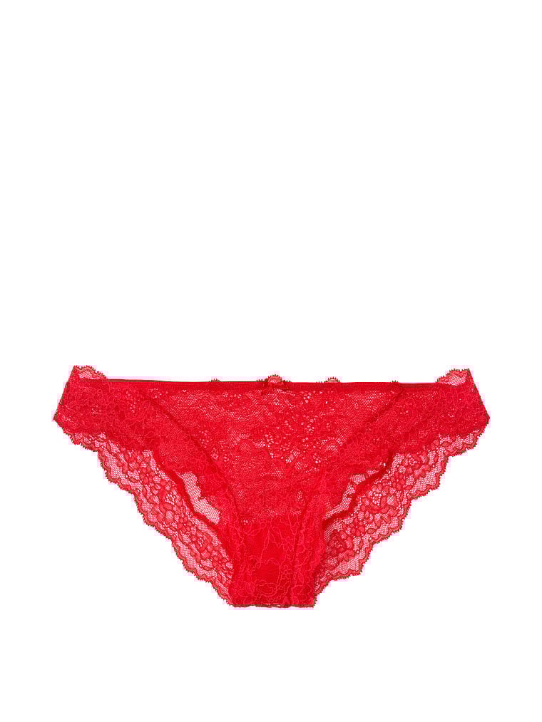 Slip Sgambato In Pizzo Scintillante, Lipstick, large