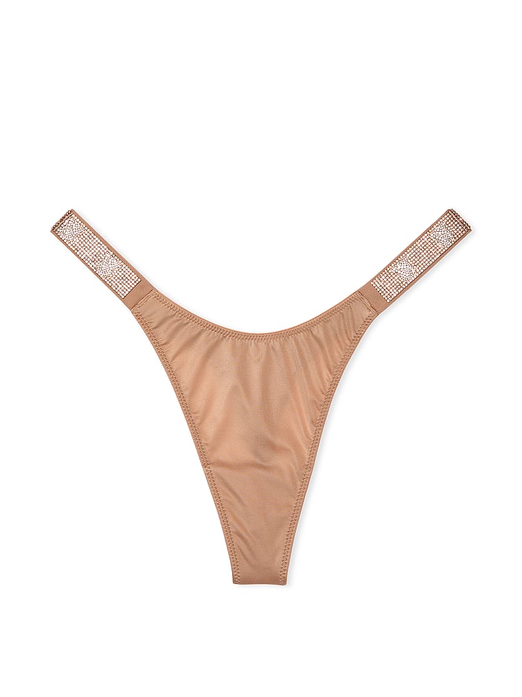 Tanga Con Fianchetti Di Strass, Praline, large