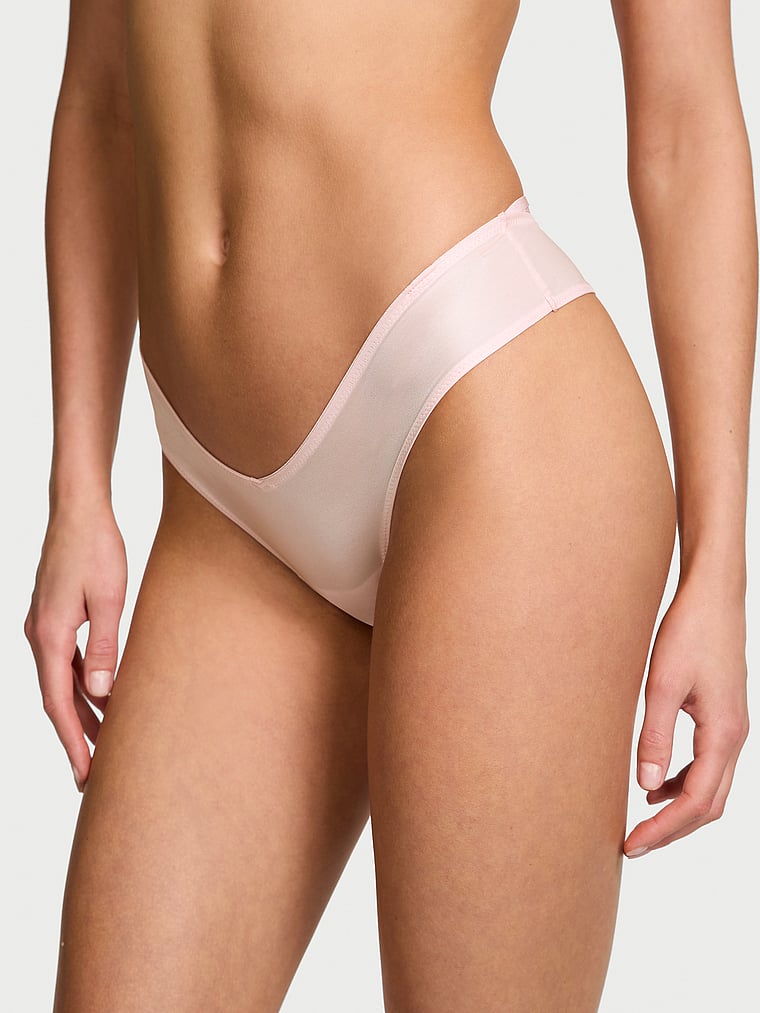 Slip Sgambato Con Laccetti Sul Lato Posteriore, Angel Pink, large