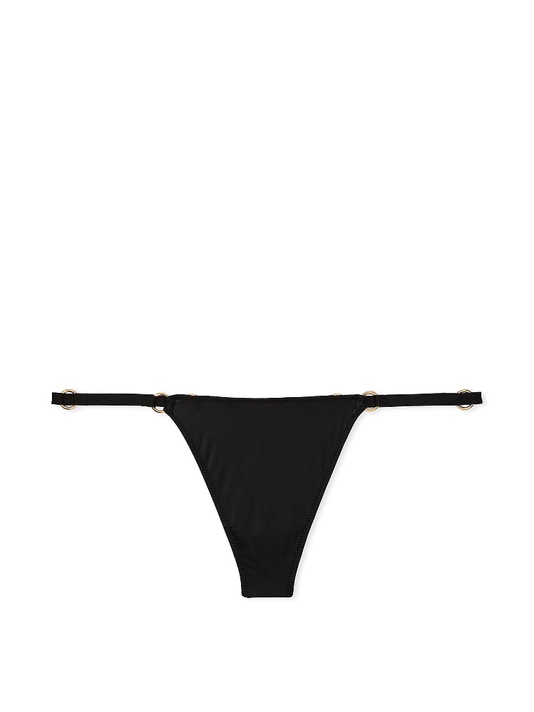 Tanga Con Anelli Metallici, Black, large