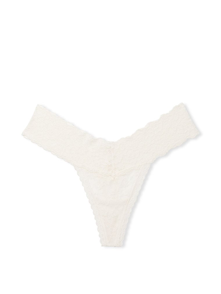 Tanga In Pizzo Posey, Coconut White, large
