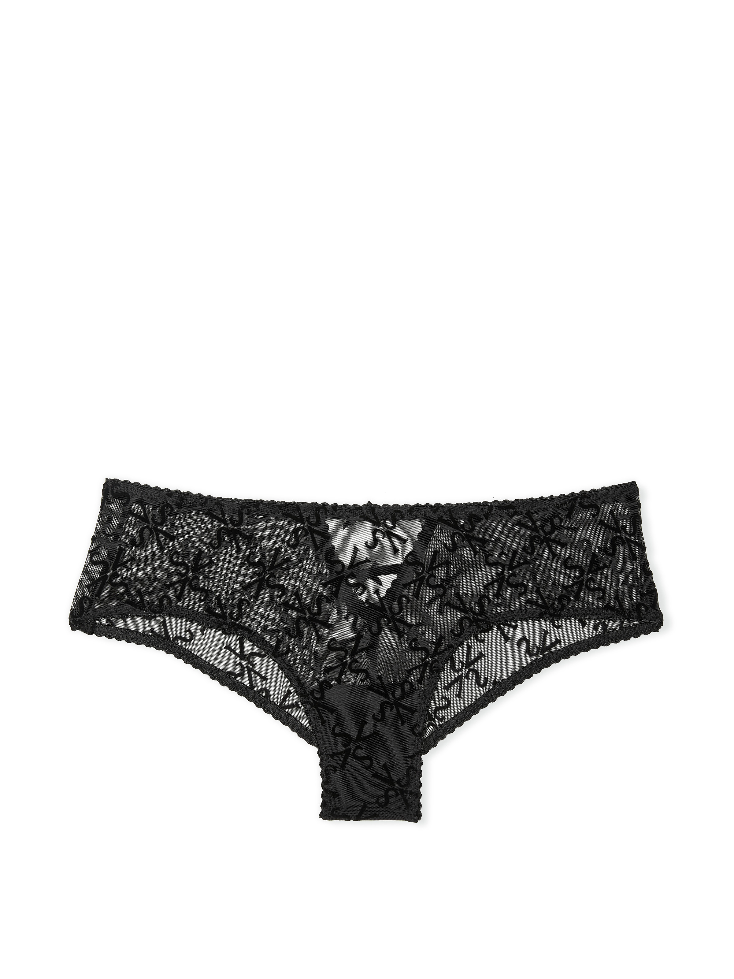 Slip Sgambato In Mesh Con Logo Floccato, Black Flocked VS, large