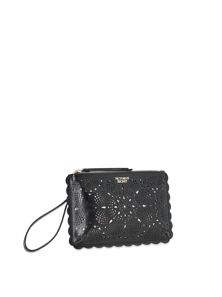 Pochette Da Polso Taglio Laser, Black, large