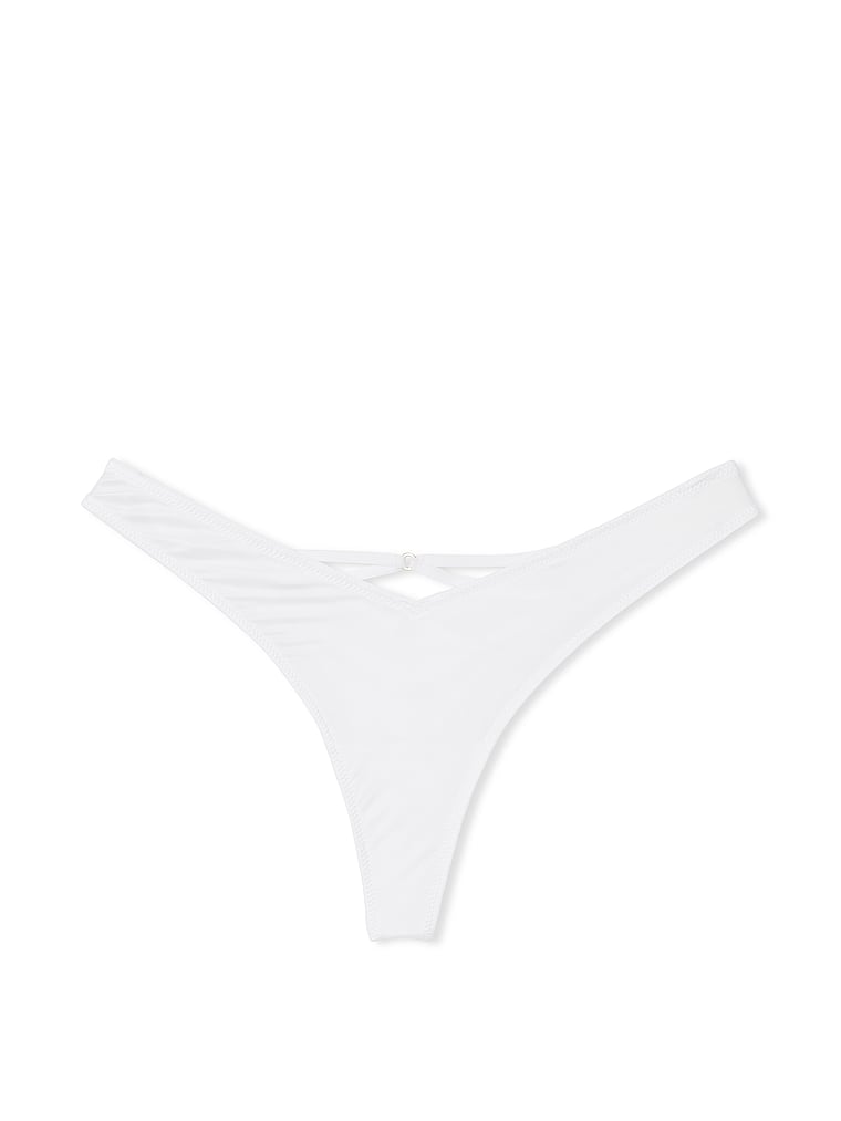 Tanga Sgambato Con Laccetti Sul Lato Posteriore, Vs White, large