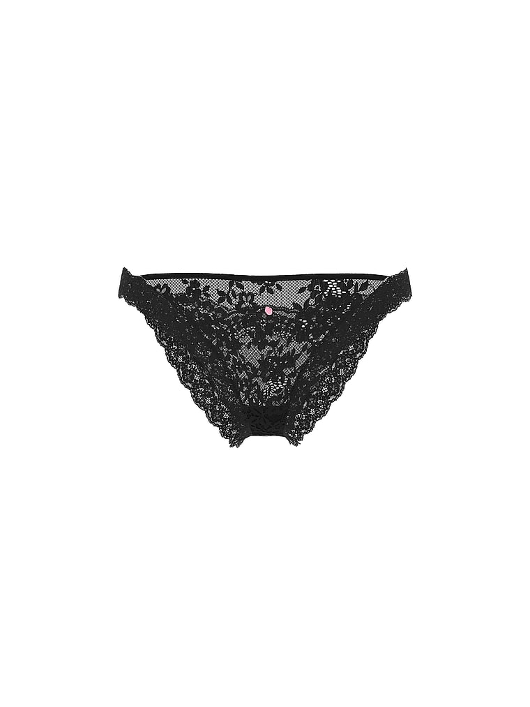 Lace Bikini Panty, Black, large