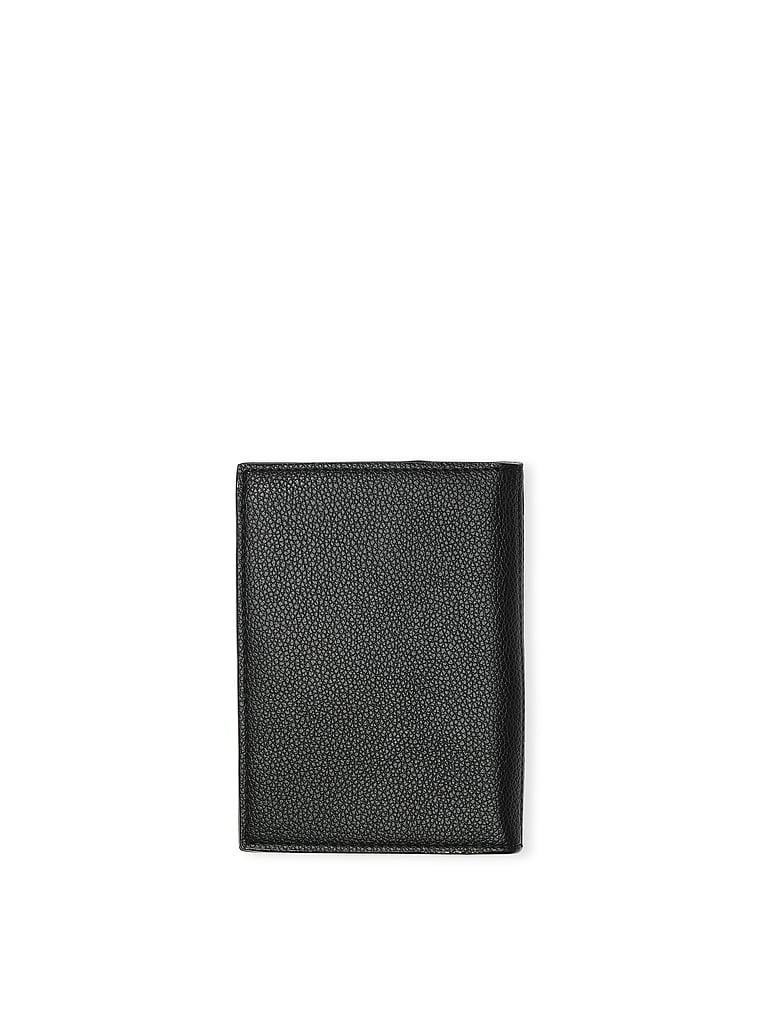 Porta Passaporto, Black V-Quilt, large