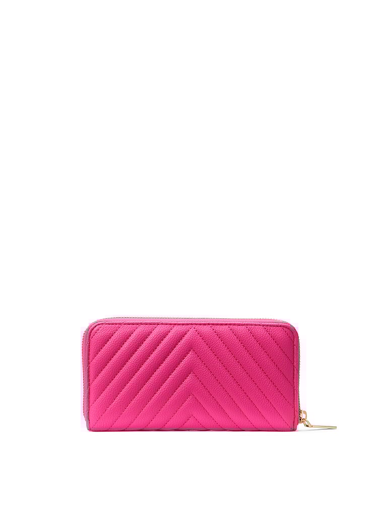 Portafoglio Grande Con Cerniera, Pink Stud, large