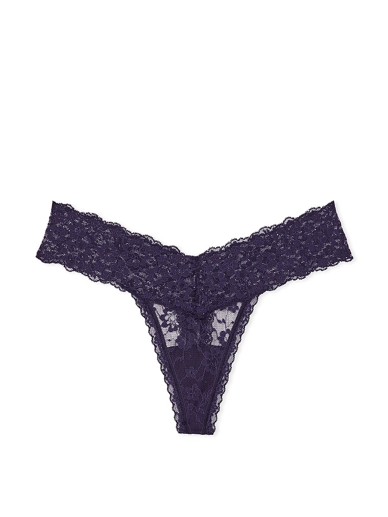 Tanga In Pizzo Posey Con Paillettes, Amethyst, large