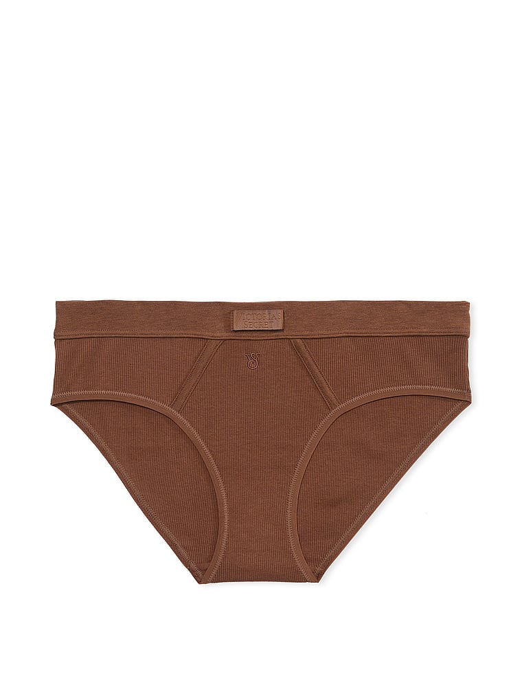 Slip Coprente In Cotone Con Logo Applicato, Mousse, large