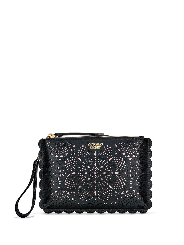 Pochette Da Polso Taglio Laser, Black, large