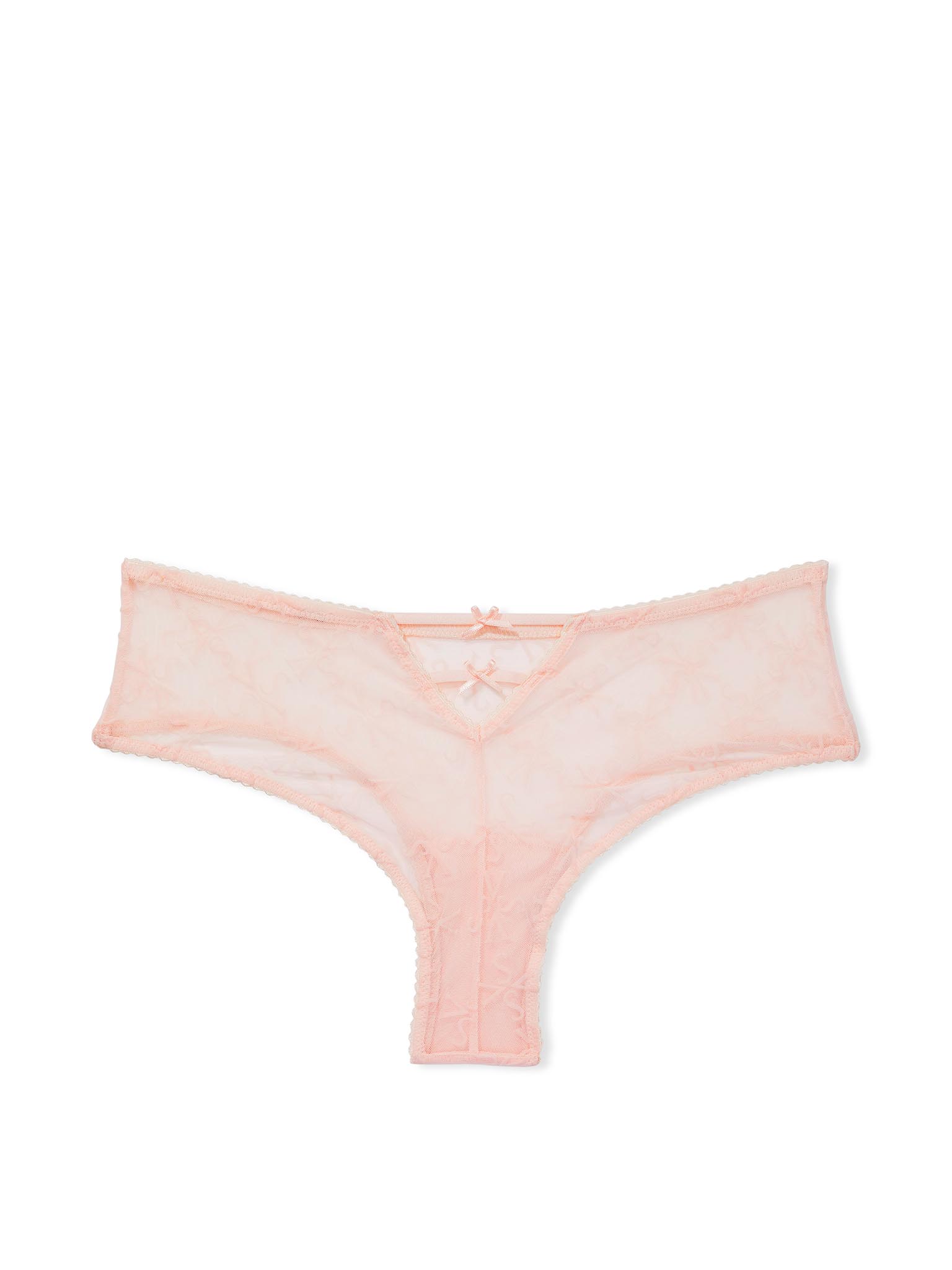 Slip Sgambato In Mesh Con Logo Floccato, Pink Flocked Logo, large