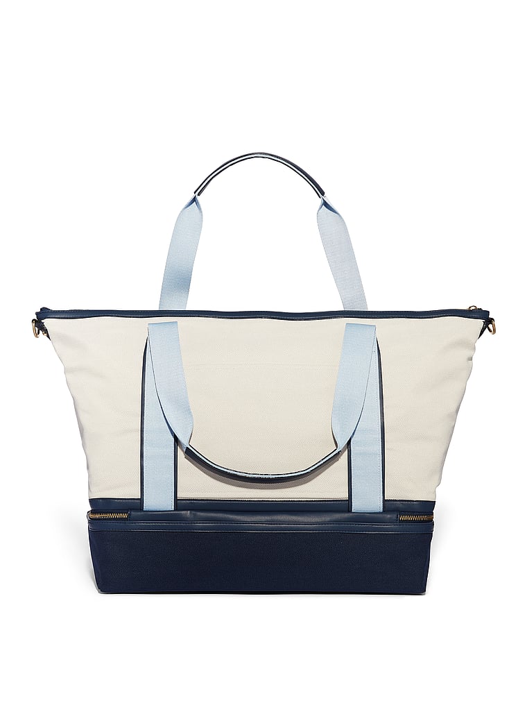 Borsone Per Il Weekend, Blue Colorblock, large