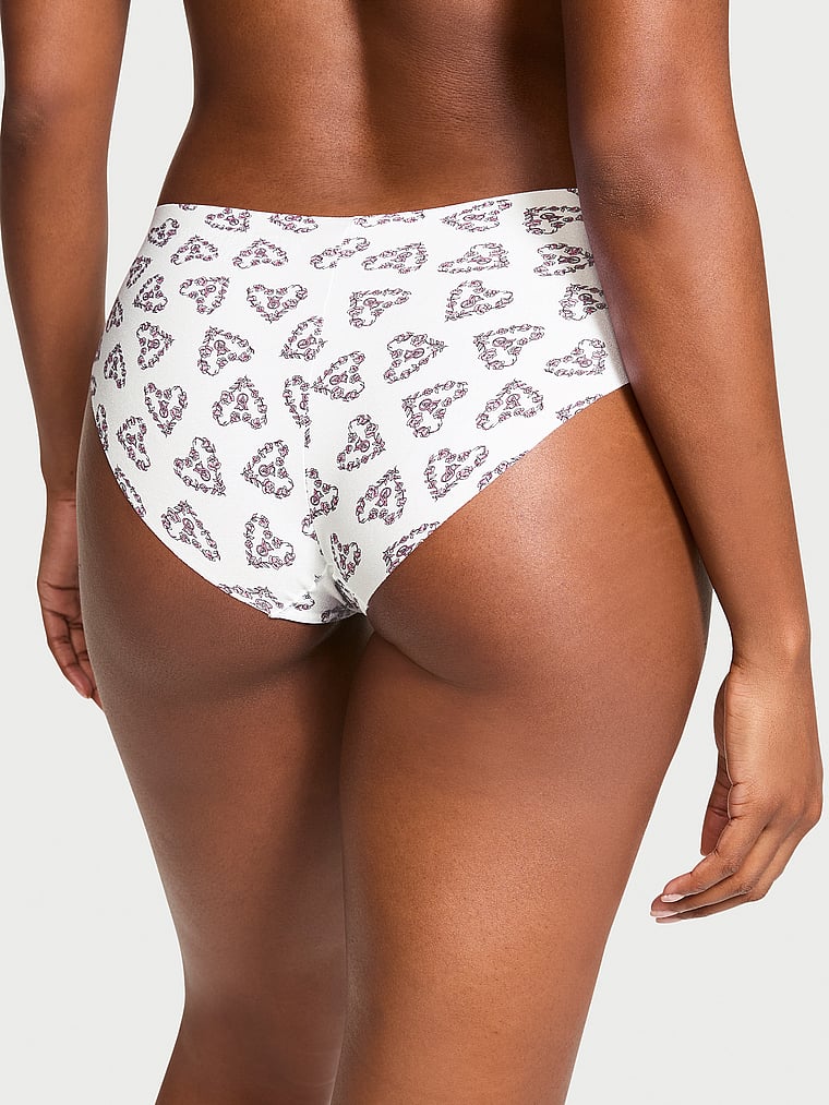 Slip Coprente Senza Cuciture, White Floral Lock Up Heart, large