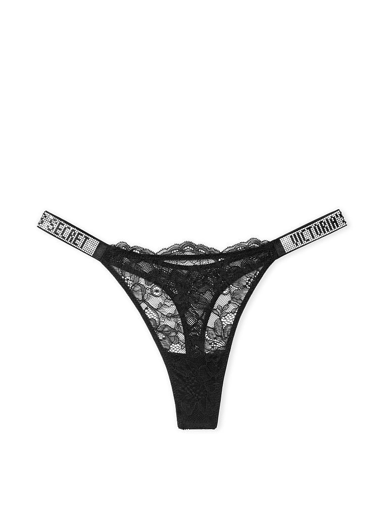 Tanga In Pizzo Con Fianchetti Di Strass | Victoria's Secret Italia