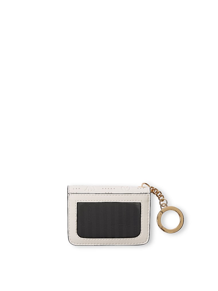 Porta Carte-portachiavi Con Patta, White Perforated, large
