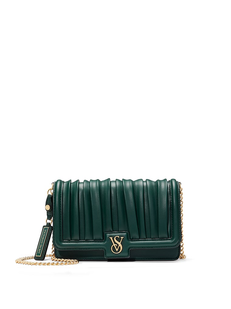 Borsa A Tracolla Mini, Black Ivy Pleated, large